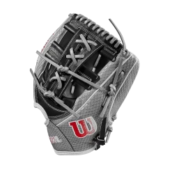 2023 Wilson A2000 FP75SS 11.75" Infield Fastpitch Glove: WBW1009911175 -Baseball Equipment Shop WBW100991 2 A2000 FP FP75SS 1175 GreySnakeSS Black Red