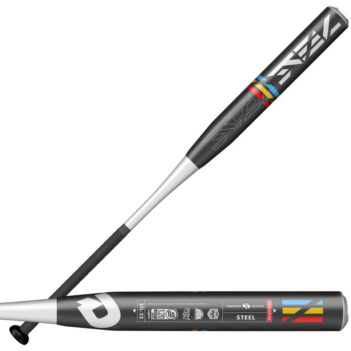 2022 DeMarini Steel Single Wall 12" USSSA/USA Slowpitch Softball Bat: WTDXSTL-22 - Image 2