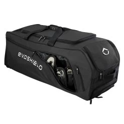 Evoshield Stone Wall Wheeled Bag (Multiple Colors): WTV9400 -Baseball Equipment Shop WTV9400BL 6 Evoshield Stonewall Wheeled Bag Catcher Pocket a.png.cq5dam.web .1200.1200