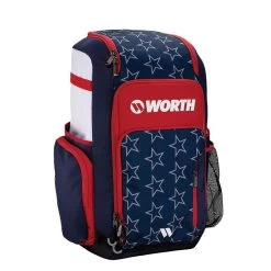 Worth Pro Slowpitch Backpack: WBA004 -Baseball Equipment Shop WorthProSlowpitchBackpack WBA004 Stars and Stripes