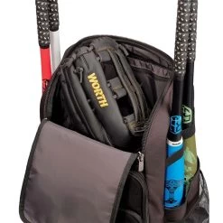 Worth Pro Slowpitch Backpack: WBA004 -Baseball Equipment Shop WorthProSlowpitchBackpack WBA004Top