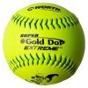 Worth 12" Super Gold Dot ISA Slowpitch Softballs (Dozen): IS44CY -Baseball Equipment Shop Worth ISA IS44CY Softballs
