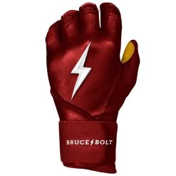 Bruce Bolt PREMIUM PRO Long Cuff Batting Gloves: Maroon -Baseball Equipment Shop premium pro long cuff batting gloves maroon brucebolt 153600