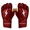 Bruce Bolt PREMIUM PRO Long Cuff Batting Gloves: Maroon -Baseball Equipment Shop premium pro long cuff batting gloves maroon brucebolt 750127