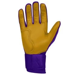 Bruce Bolt PREMIUM PRO Long Cuff Batting Gloves: Purple -Baseball Equipment Shop premium pro long cuff batting gloves purple brucebolt 661404