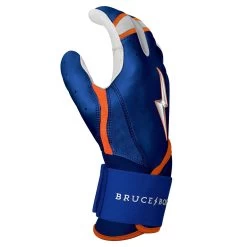 Bruce Bolt PREMIUM PRO NIMMO Long Cuff Batting Gloves: Mets Blue -Baseball Equipment Shop premium pro nimmo series long cuff batting gloves blue gloves brucebolt 716185