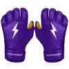 Bruce Bolt PREMIUM PRO Short Cuff Batting Gloves: Purple 2 Bruce Bolt PREMIUM PRO Short Cuff Batting Gloves: Purple -Baseball Equipment Shop premium pro short cuff batting gloves purple brucebolt 588698